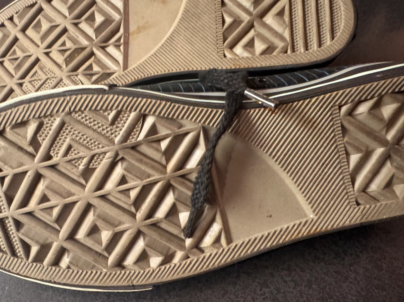 Original Penguin black pinstripe sneakers