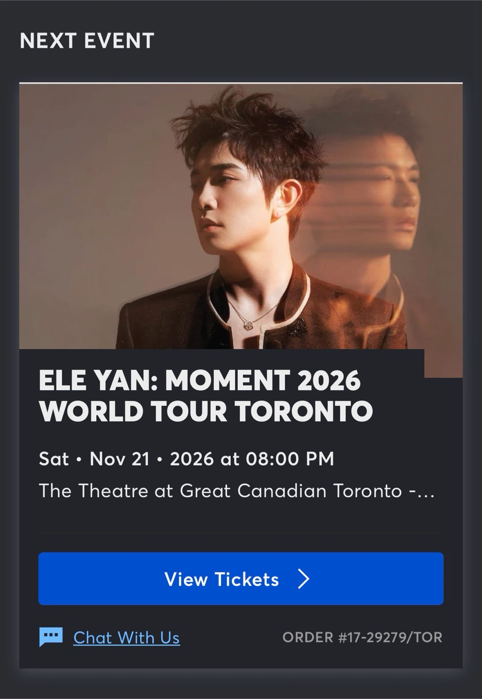 Ele Yan: Moment 2026 World Tour Ticket