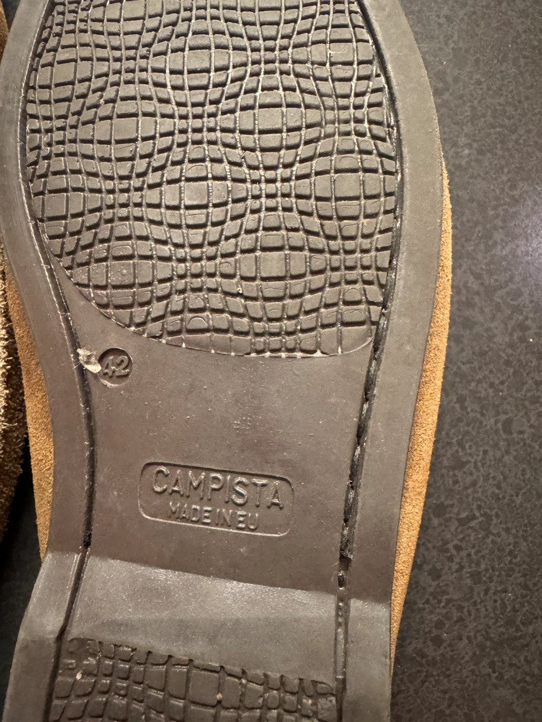 Campista Comfort Suede Loafers Tan Size 42 - photo 5
