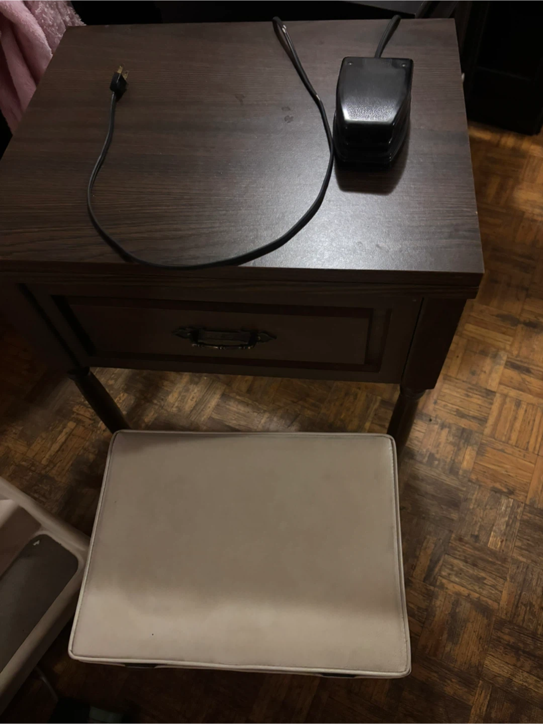 Vintage Kenmore 158 Sewing Machine in Wooden Cabinet