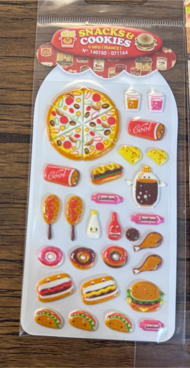 Assorted Tasty Food Puffy Stickers - photo 2