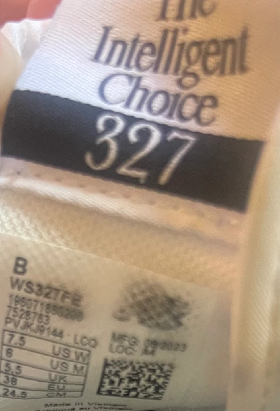 New Balance 327 White and Grey Sneakers US 7.5 - photo 4