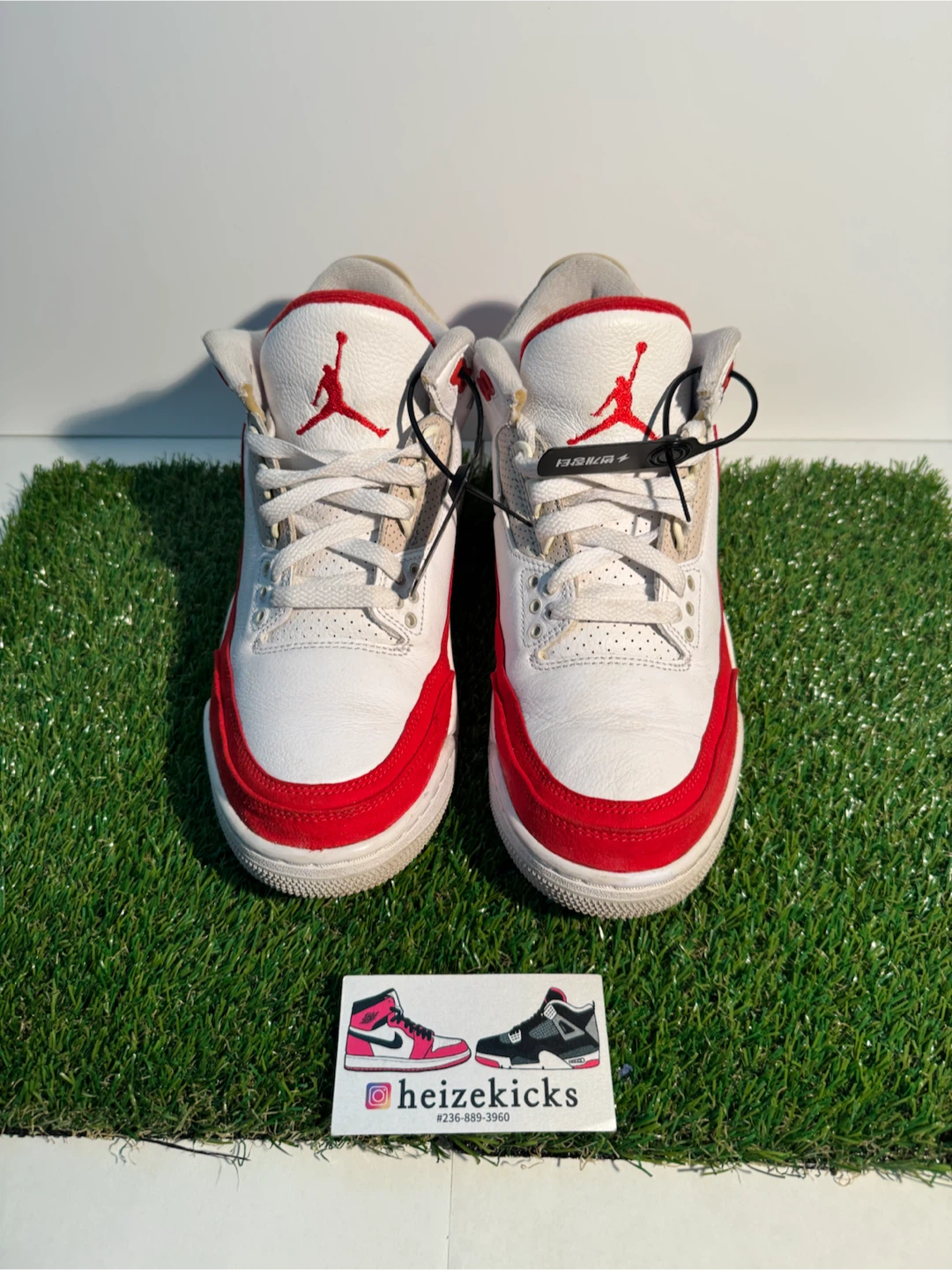 Jordan 3 Tinker White University Red size 8.5 - photo 2