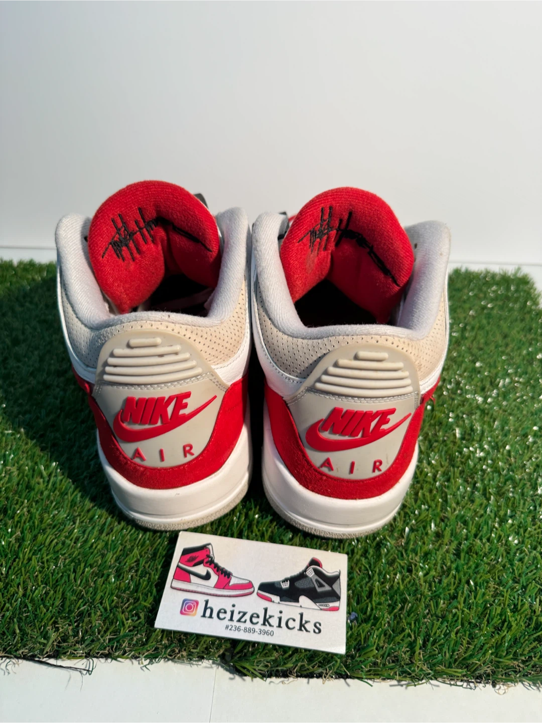 Jordan 3 Tinker White University Red size 8.5 - photo 3