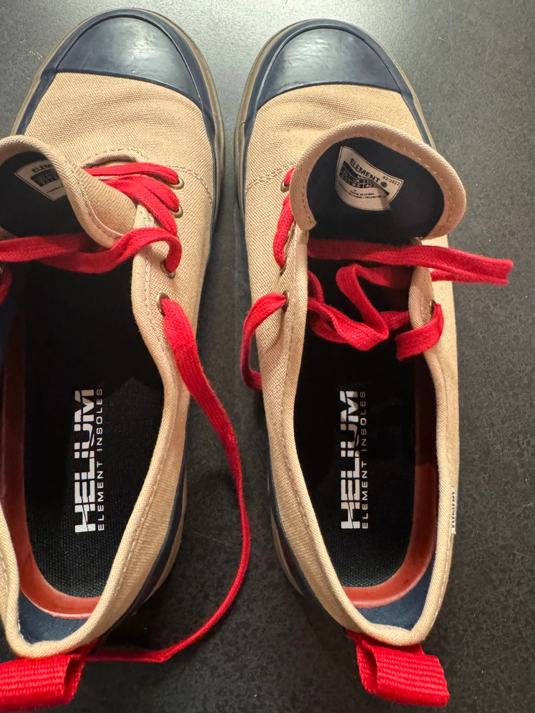 Element Men's Canvas Sneakers - Tan and Navy, Size 9.5 US - photo 2