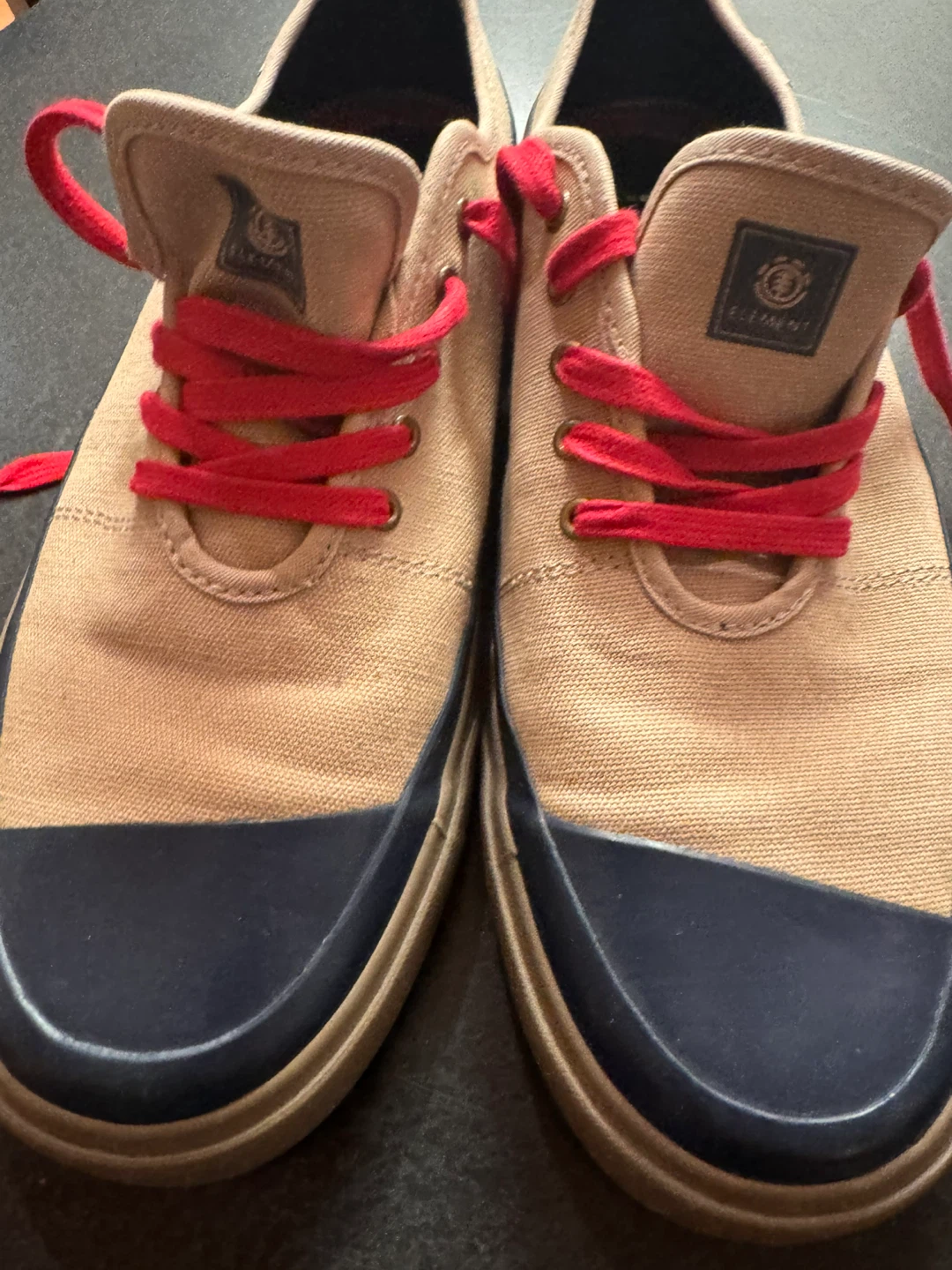 Element Men's Canvas Sneakers - Tan and Navy, Size 9.5 US - photo 4