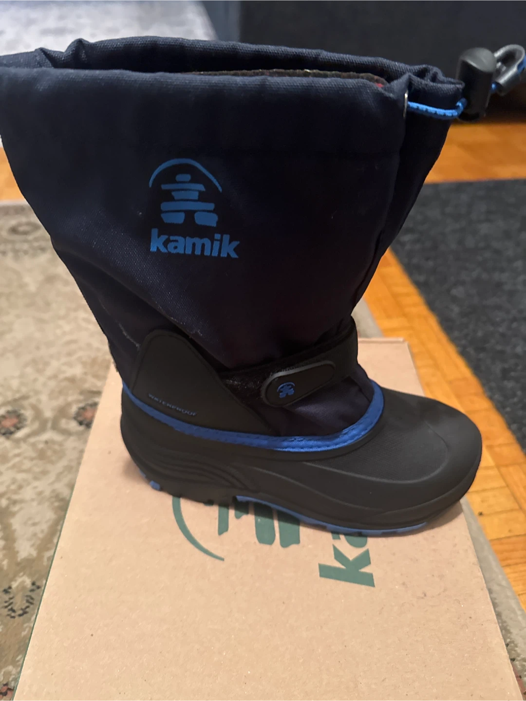 Kamik Waterbug 5 Winter Boots Navy Blue Size 2