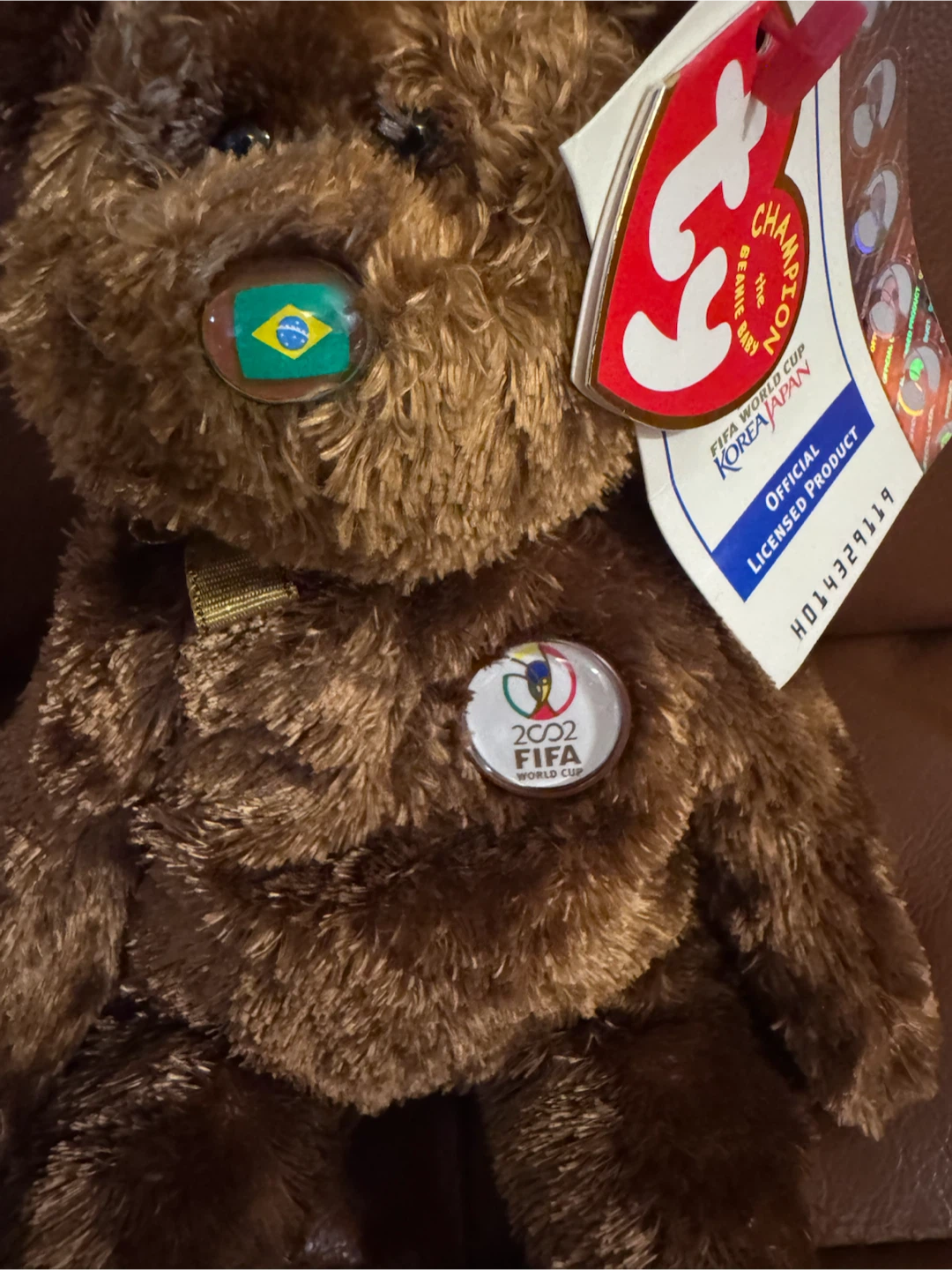 Ty Beanie Baby 2002 FIFA World Cup Bear - photo 2