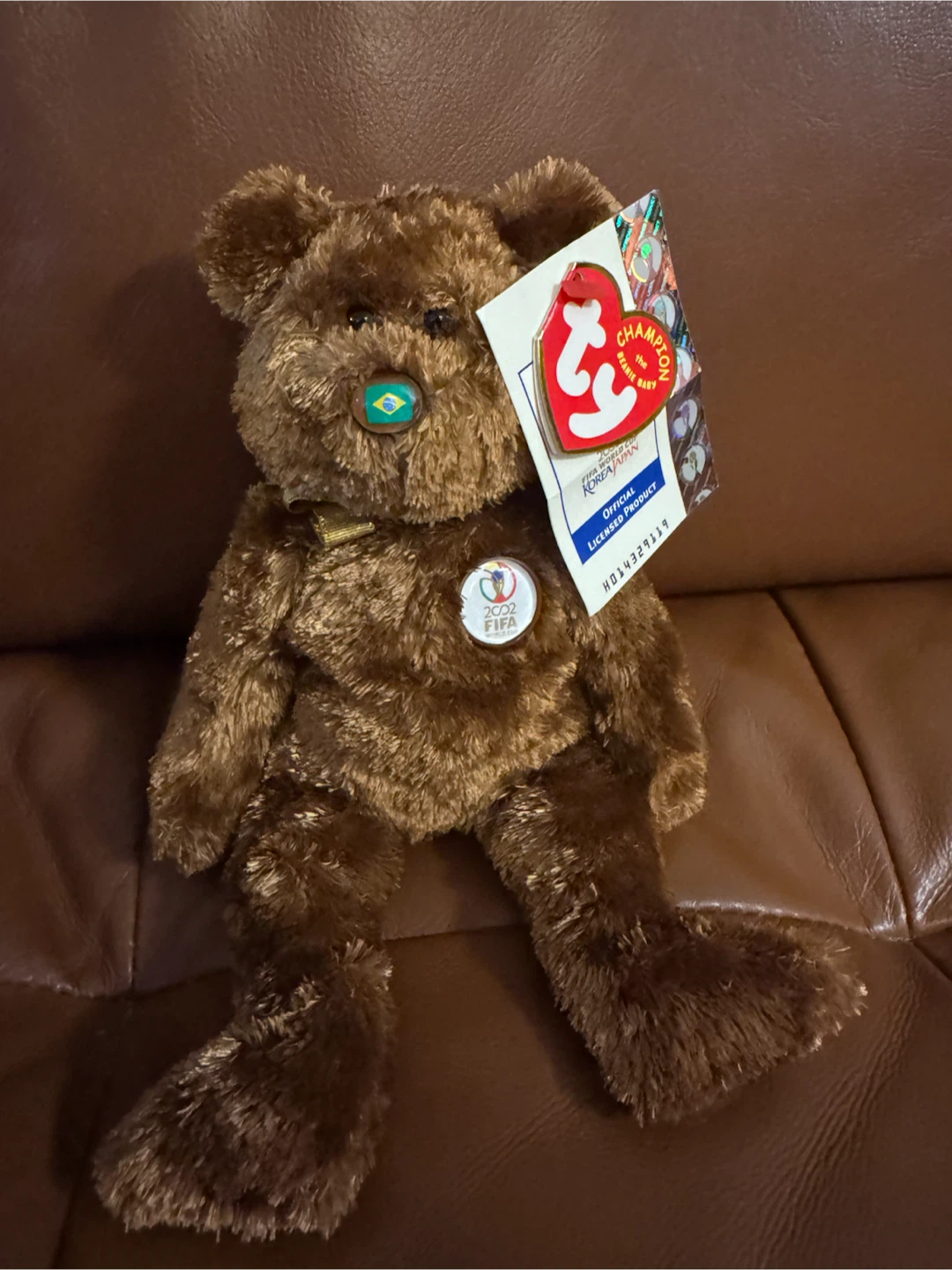 Ty Beanie Baby 2002 FIFA World Cup Bear - photo 5