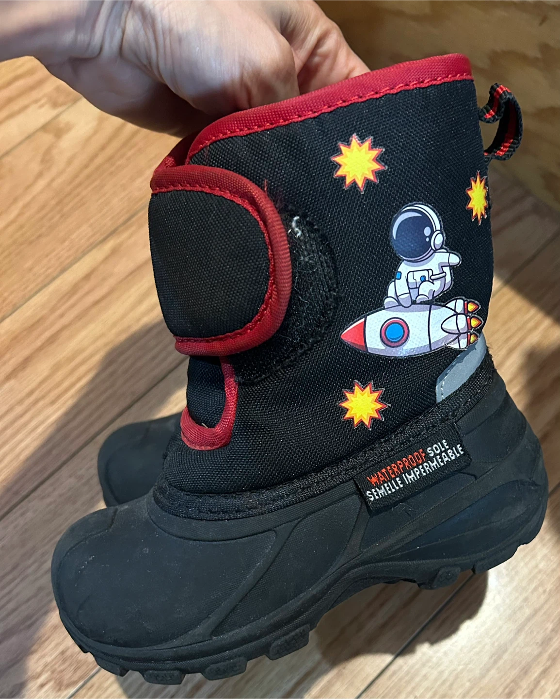 Toddler Astronaut Winter Boots Size 7