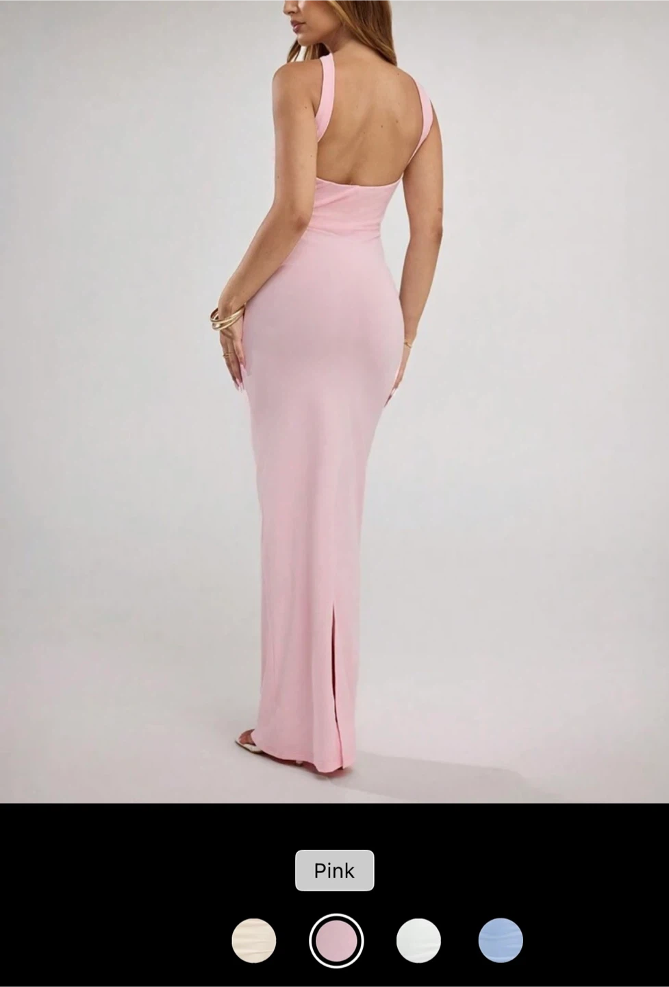 Pink strapless maxi dress - photo 3