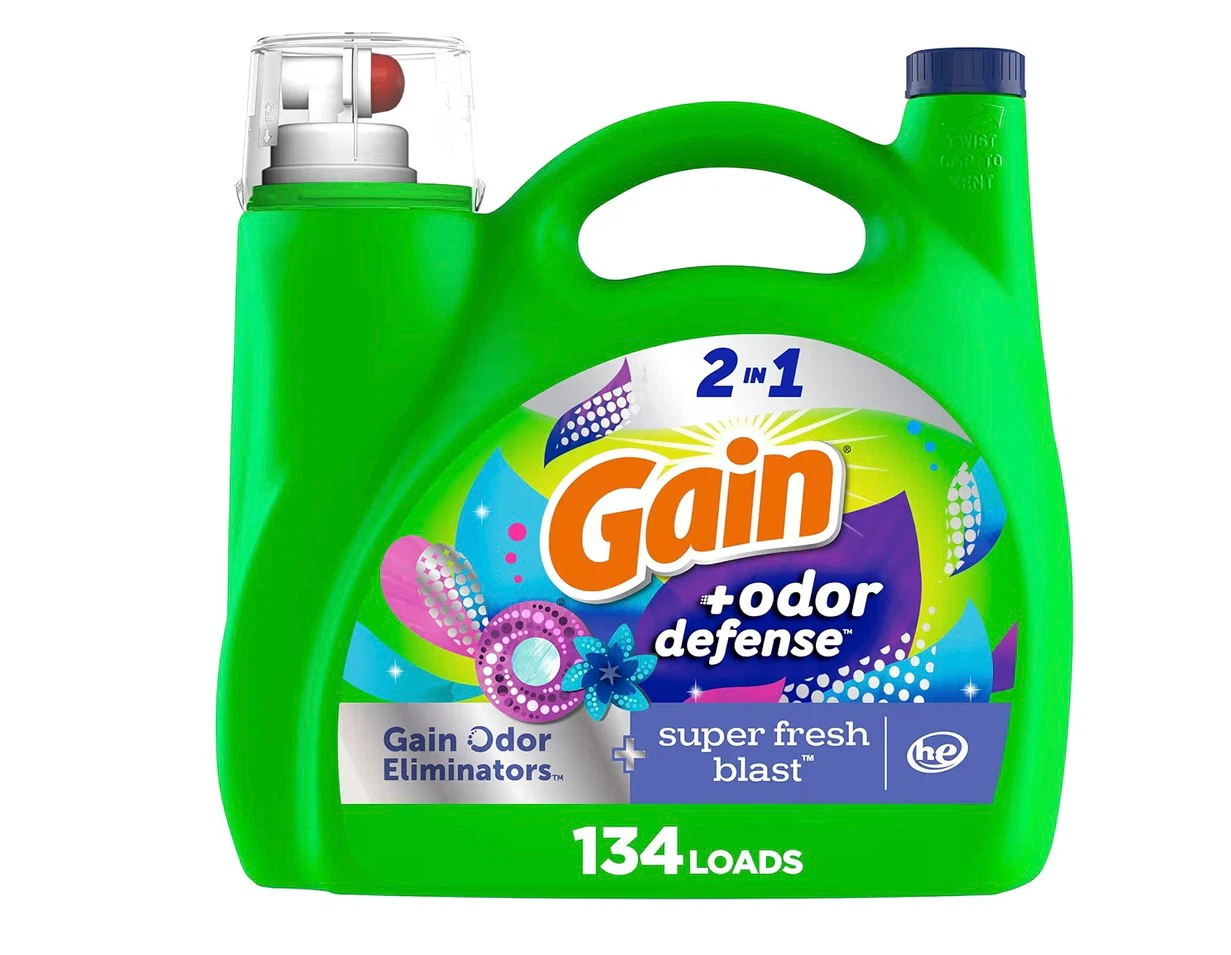 Gain 2-in-1 + Odor Defense Liquid Laundry Detergent