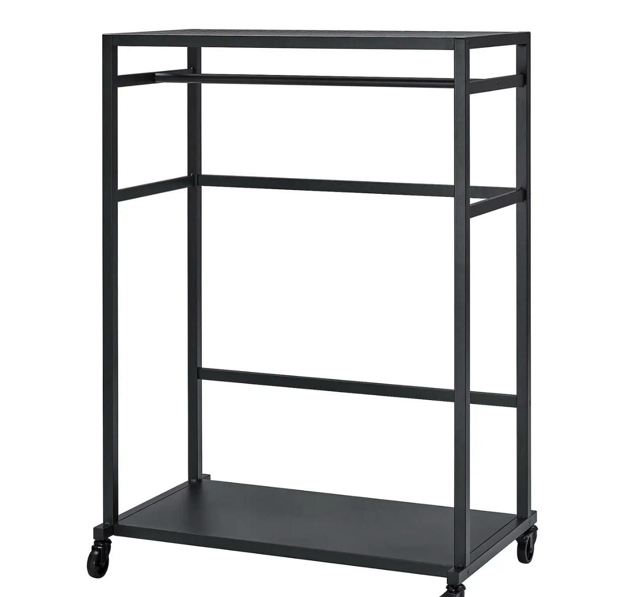 Industrial Rolling Clothes Rack / Wardrobe Storage Unit - photo 3