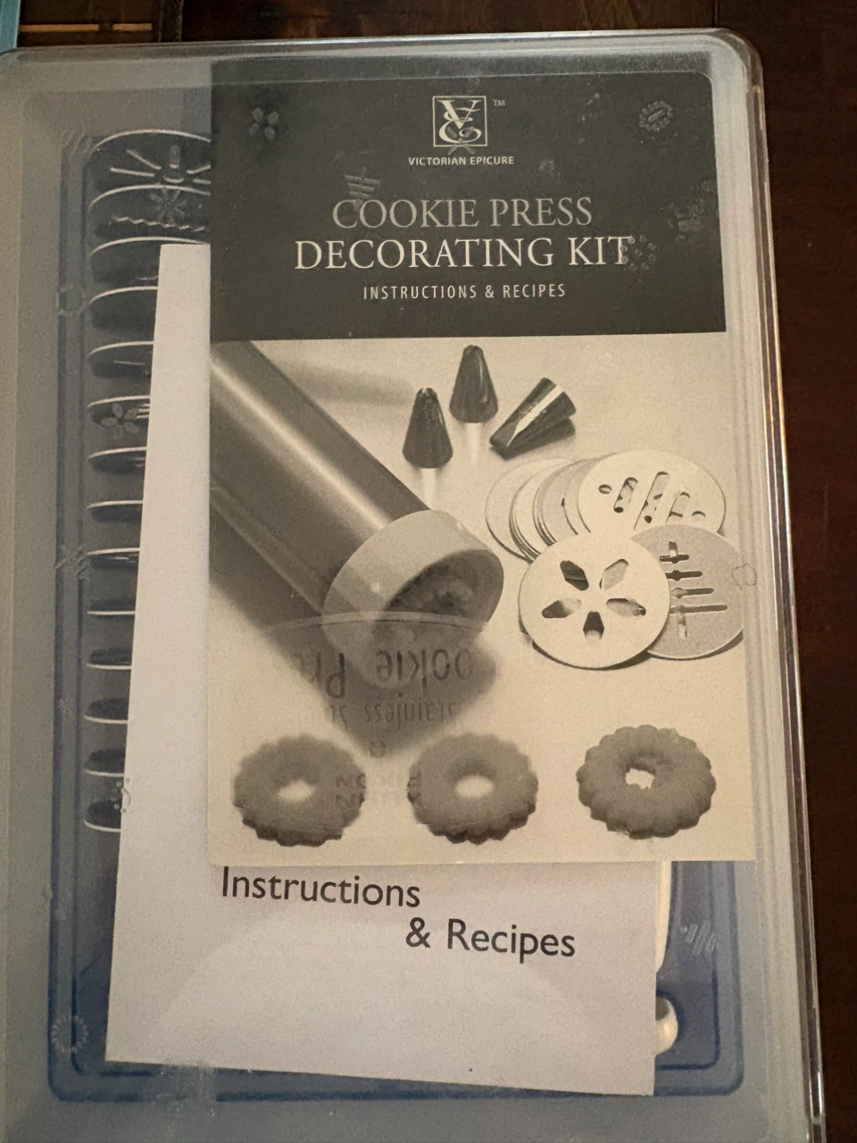 Kuhn Rikon Stainless Steel Cookie Press Decorating Kit