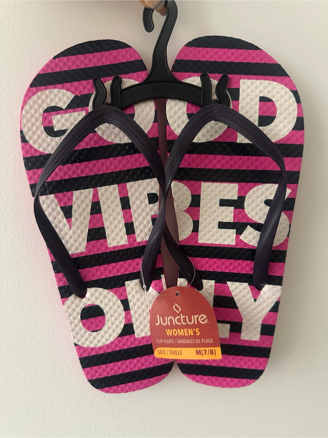 (new) Juncture Good Vibes Only flip-flops size 7-8 #freecycle