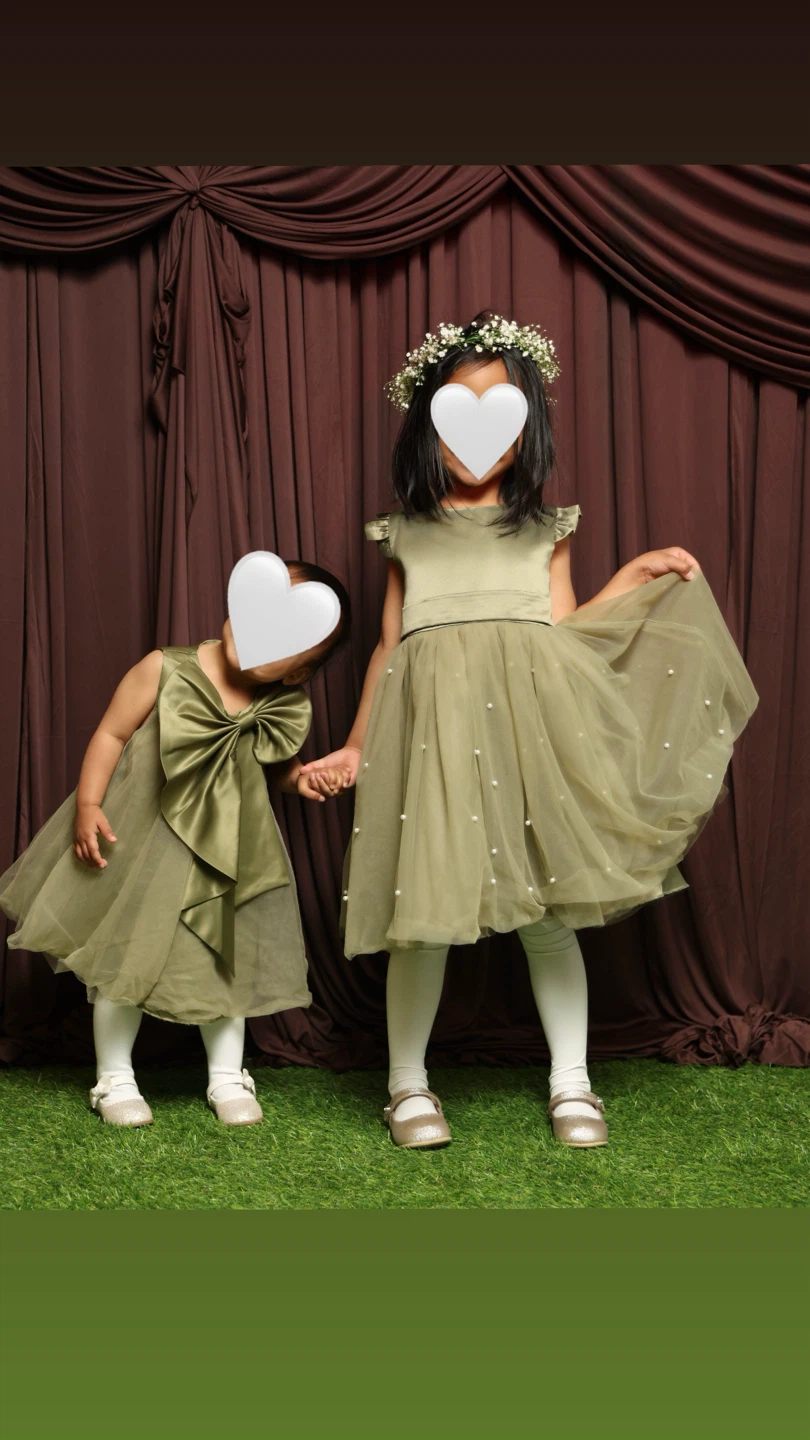 Olive Green Girls Formal Dresses - photo 2