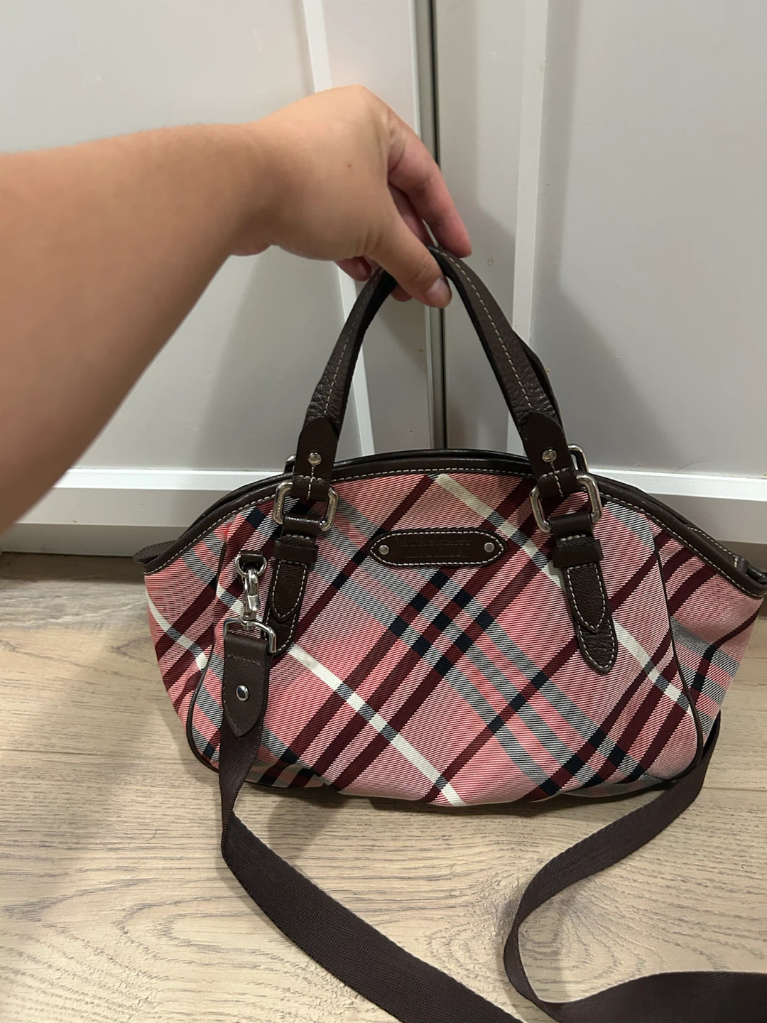 Authentic Burberry Blue Label Plaid Handbag - photo 2