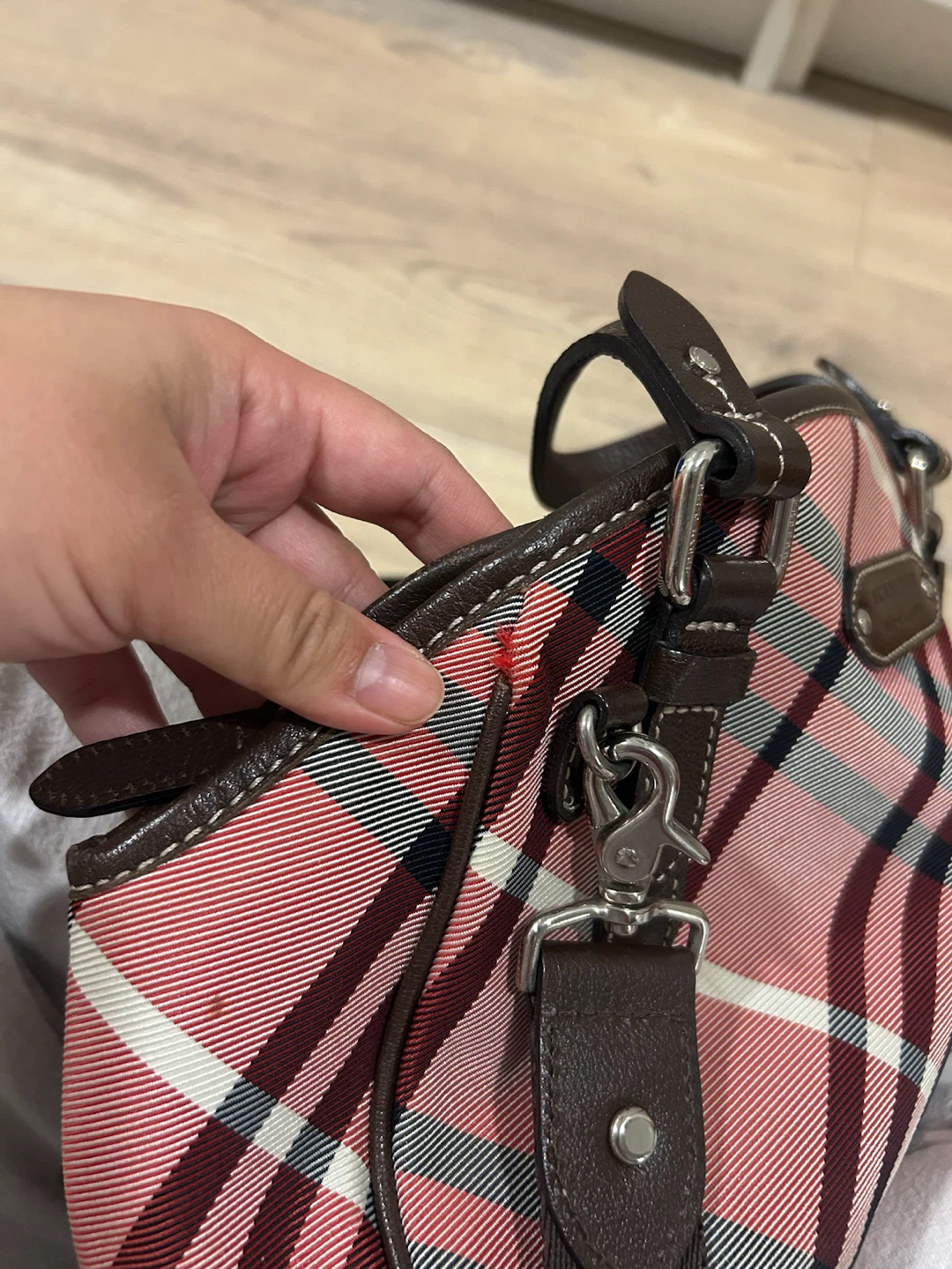 Authentic Burberry Blue Label Plaid Handbag - photo 3