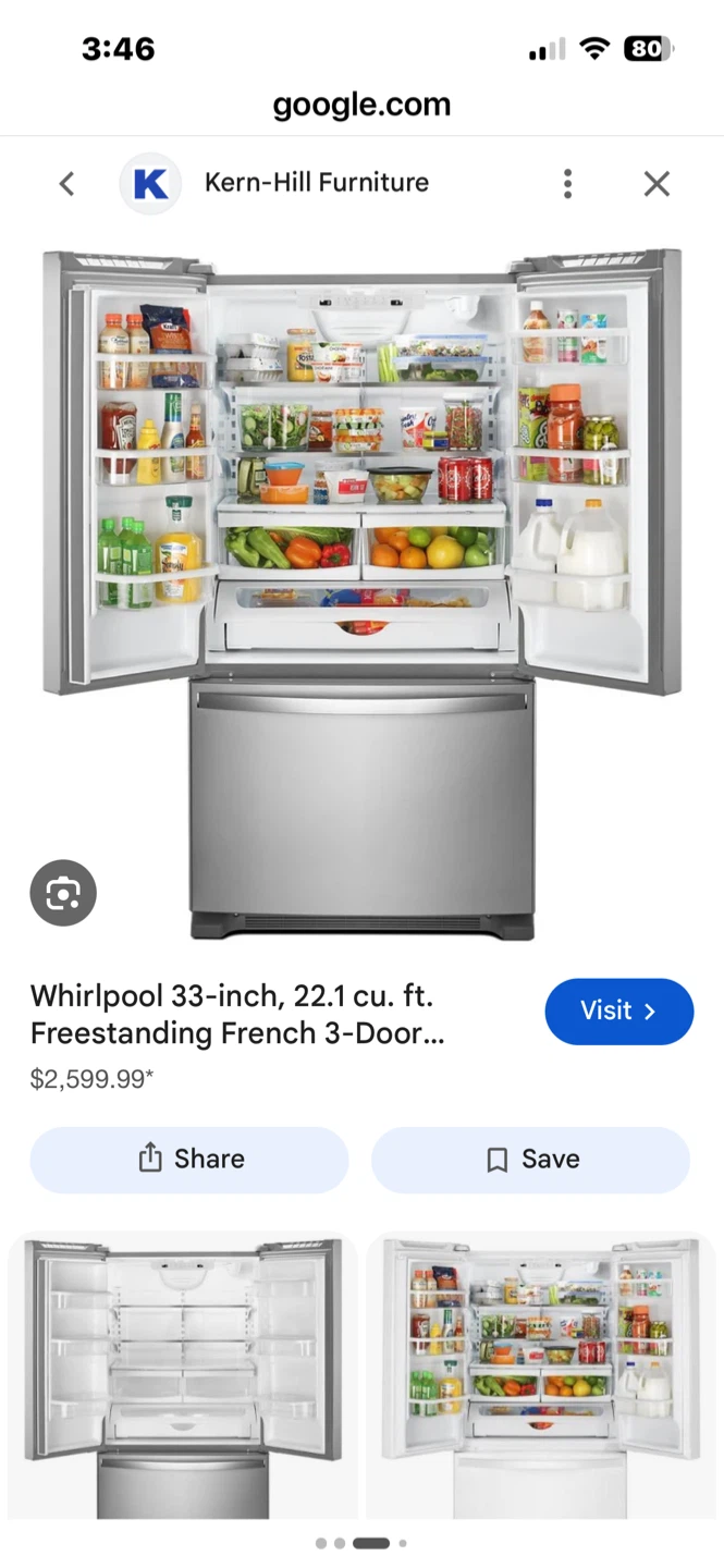 Whirlpool French Door Refrigerator 33 Inch - photo 3