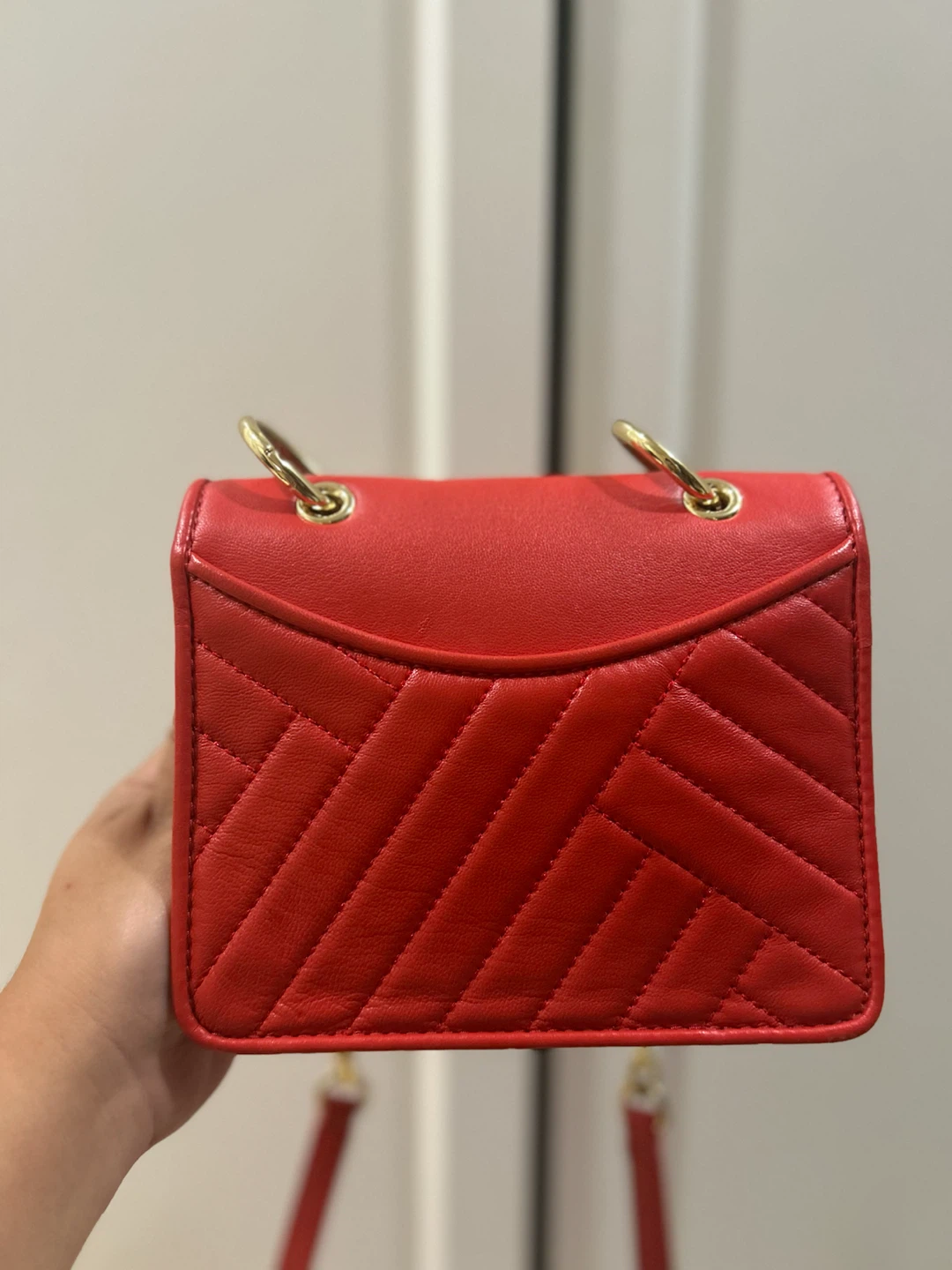 Tory Burch Quilted Red Crossbody Bag - photo 4