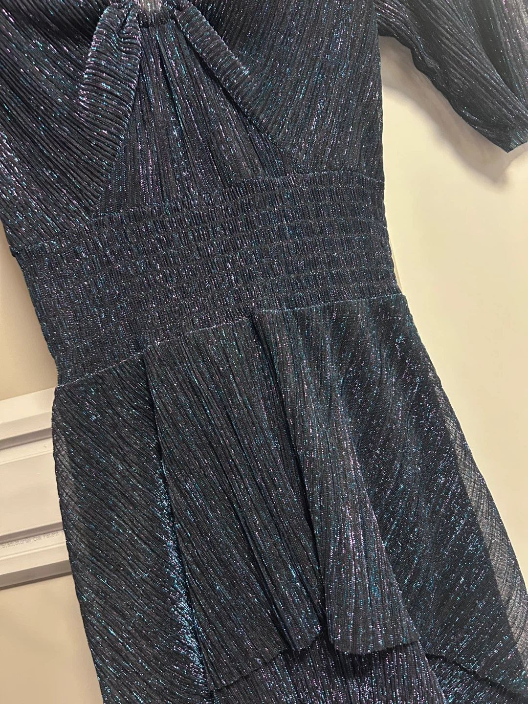 Maje Shimmering Pleated Midi Dress - photo 2