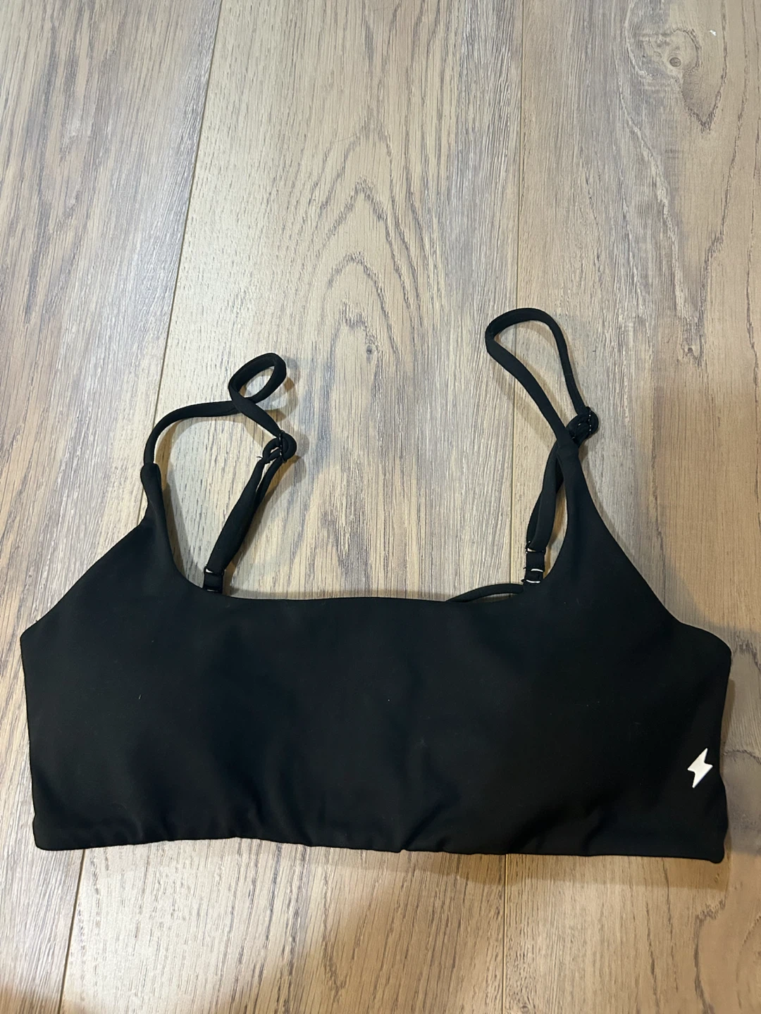 Azur Fit Classic Bareback Bra - Onyx, Size M