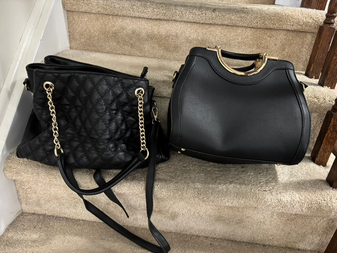 Two Black Handbags
