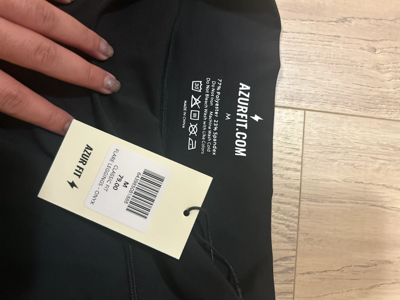 Azur Fit Classic Fit Flare Leggings - Onyx - photo 2