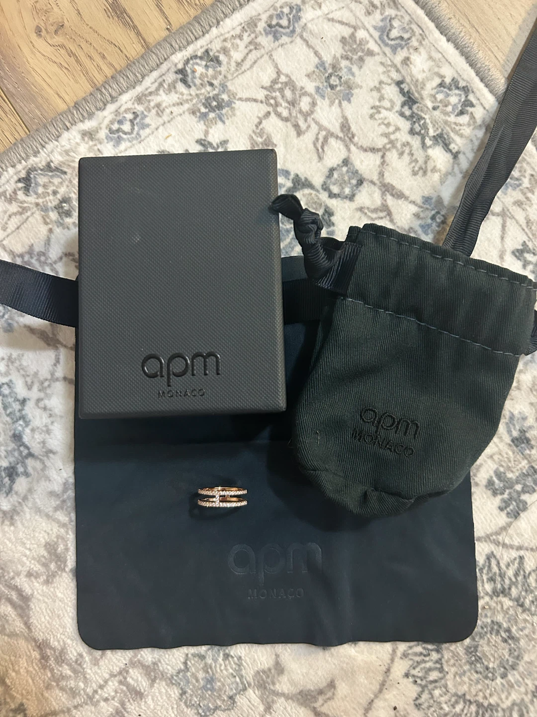 APM Monaco Rose Gold Tone Ring - photo 3