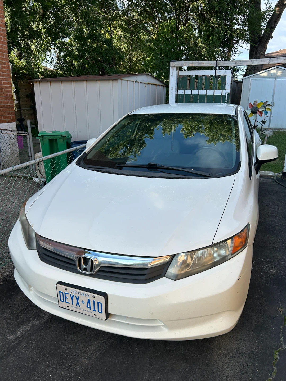 White Honda Civic Sedan