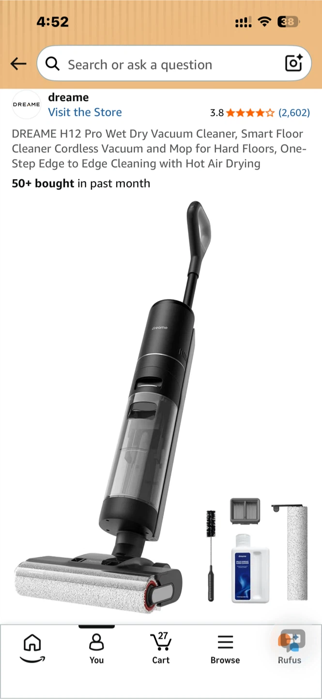Dreame H12 Pro Wet Dry Vacuum Cleaner