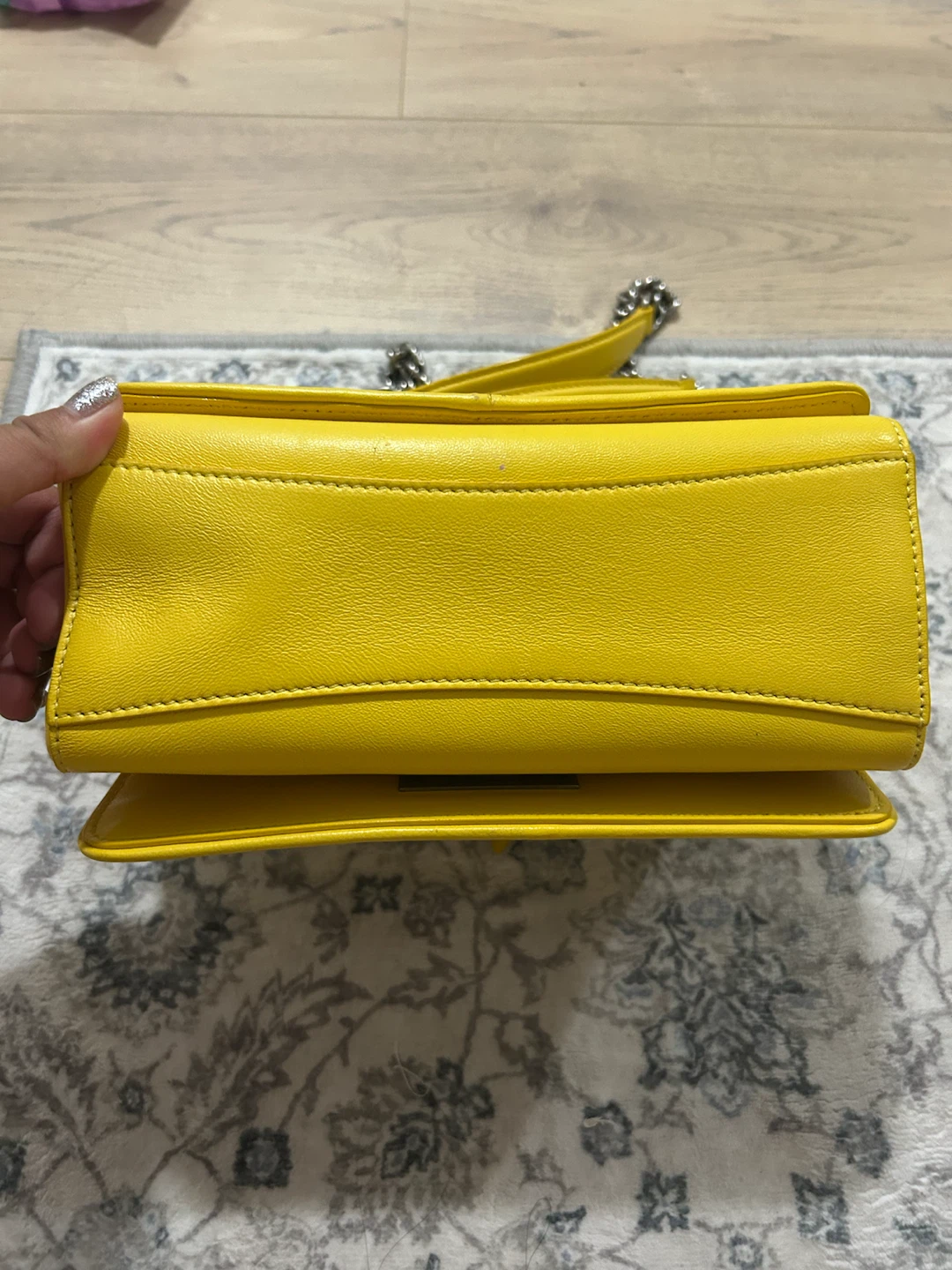 Jimmy Choo Yellow Leather Shoulder Bag - photo 3
