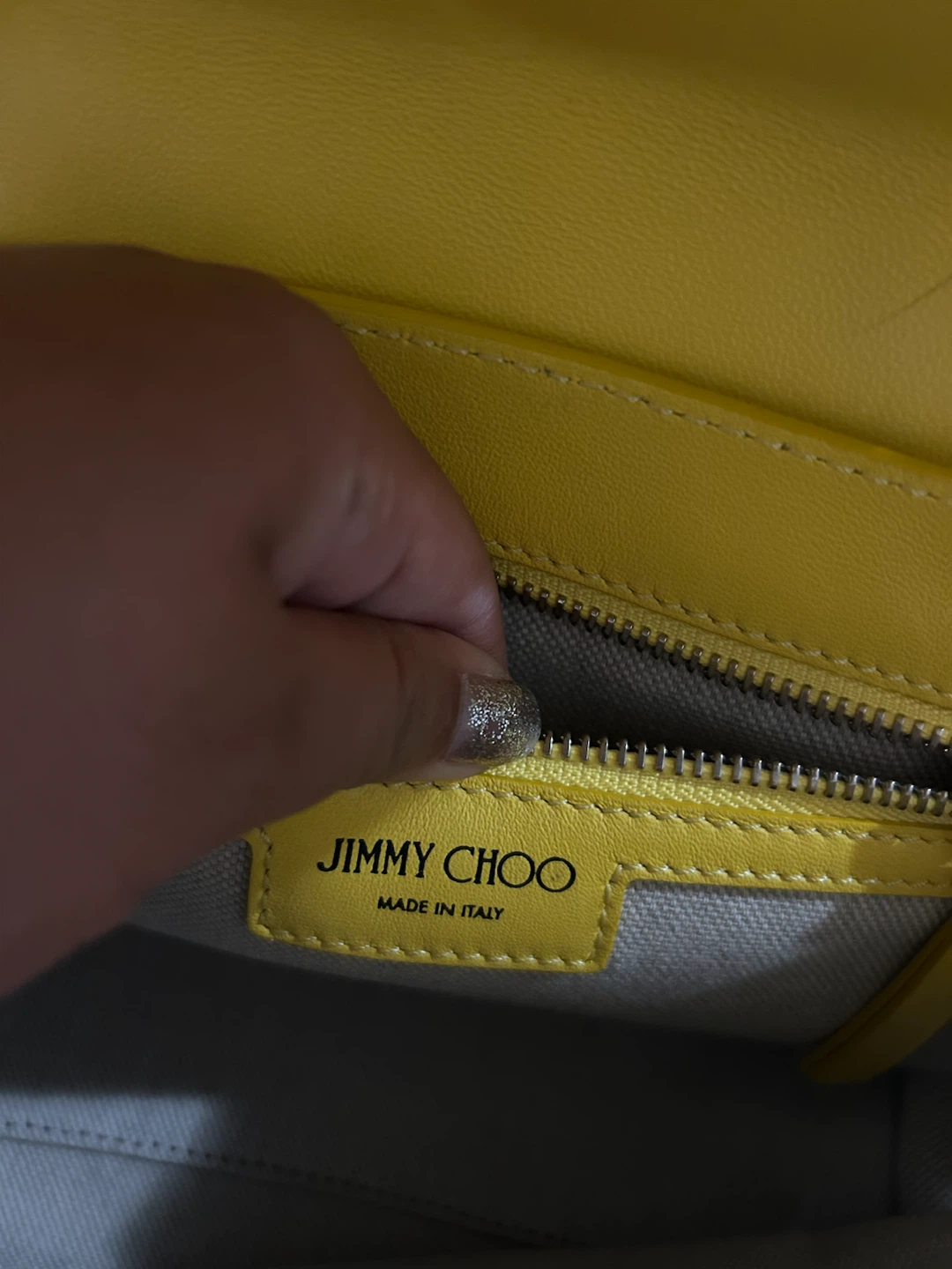 Jimmy Choo Yellow Leather Shoulder Bag - photo 5