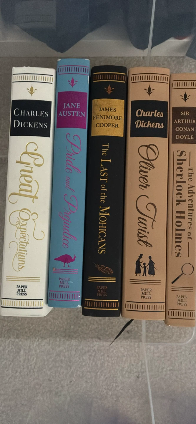 Set of 5 Classic Paper Mill Press Hardcover Books