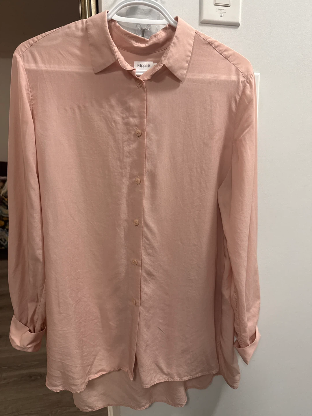 Filippa K Pale Pink Button-Down Shirt