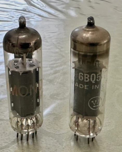 Matched Pair of 6BQ5/EL84 Tubes