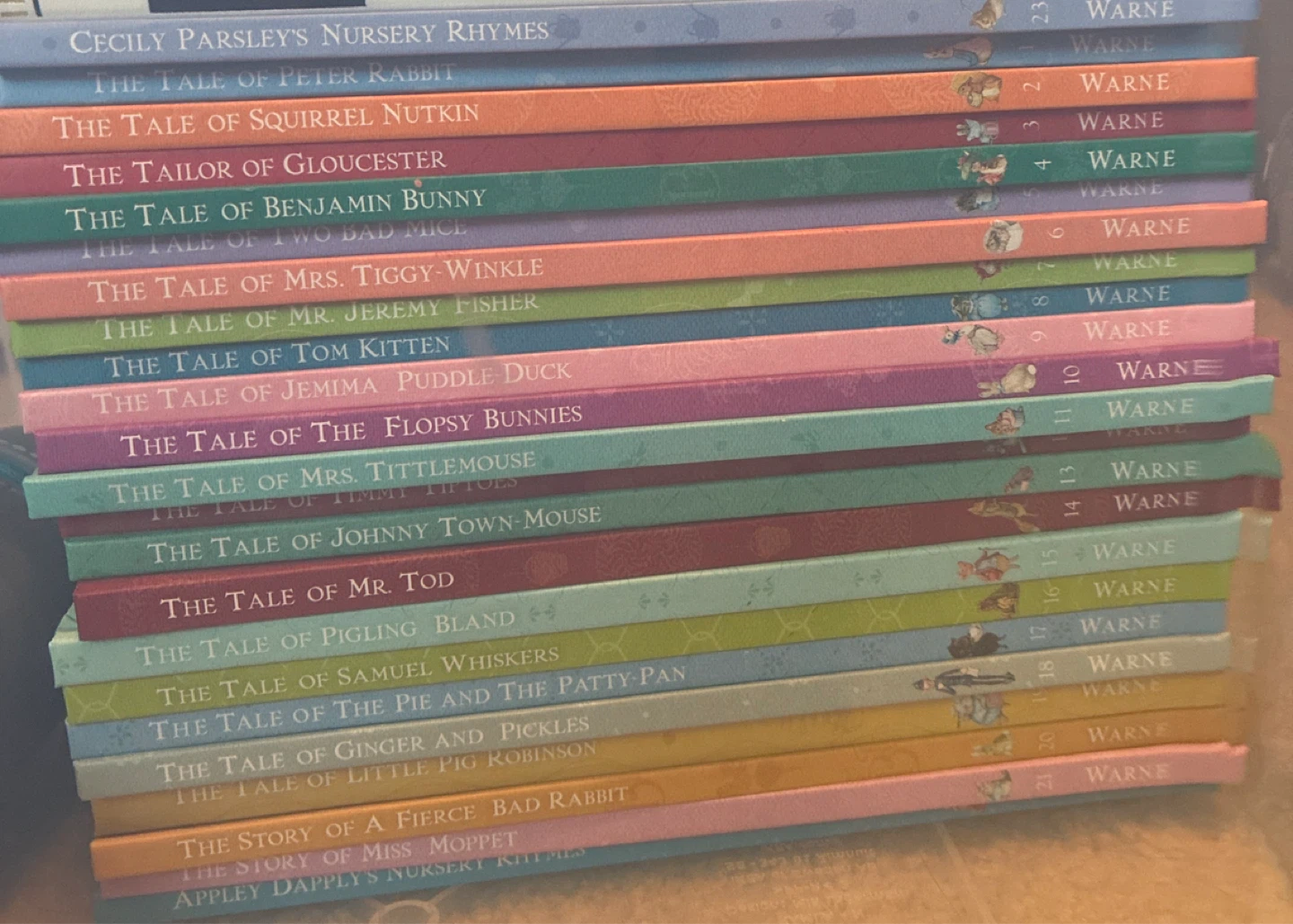 Beatrix Potter Collection, 23 Warne Hardcover Books