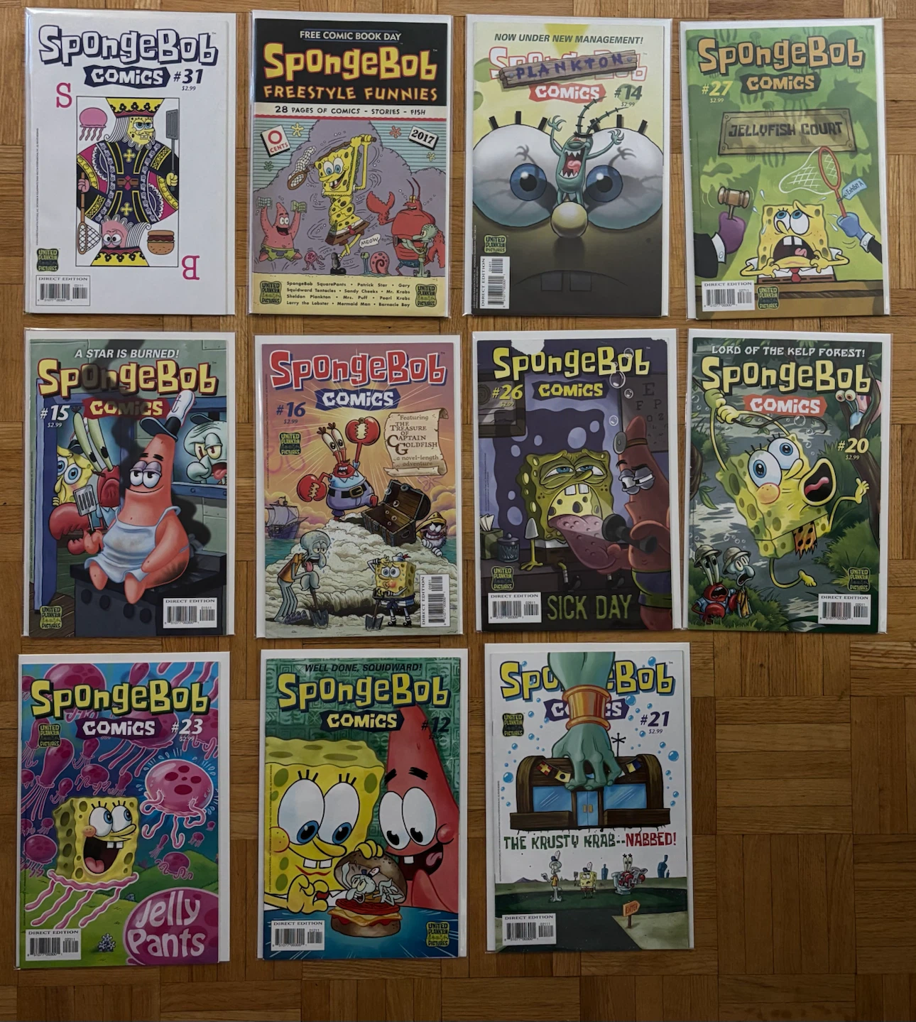 Lot of 11 SpongeBob Comics