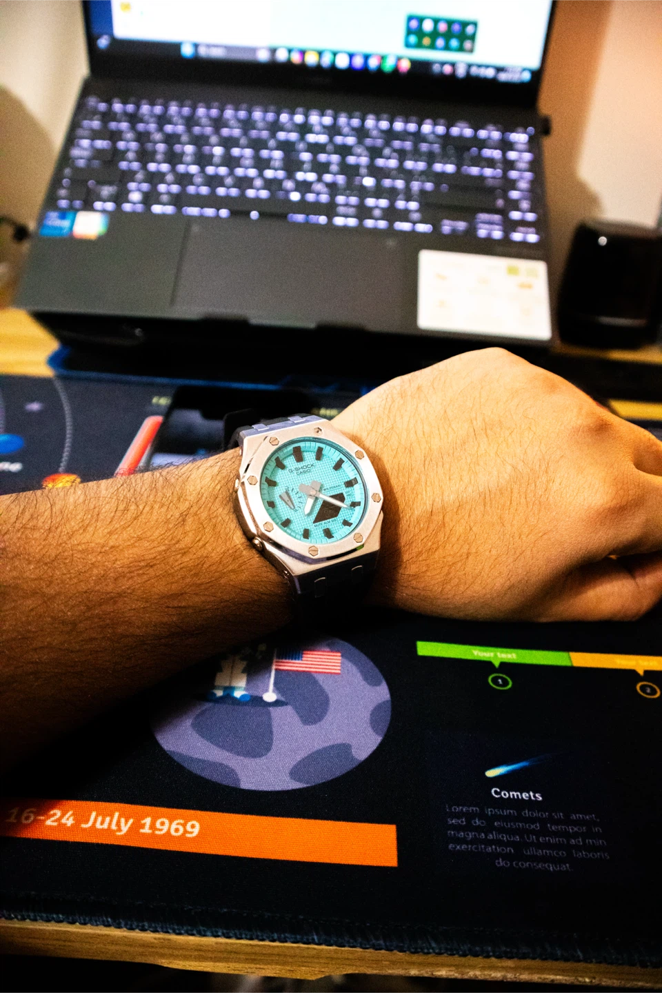 Casio G-Shock GMA-2100 Tiffany Blue Watch - photo 5