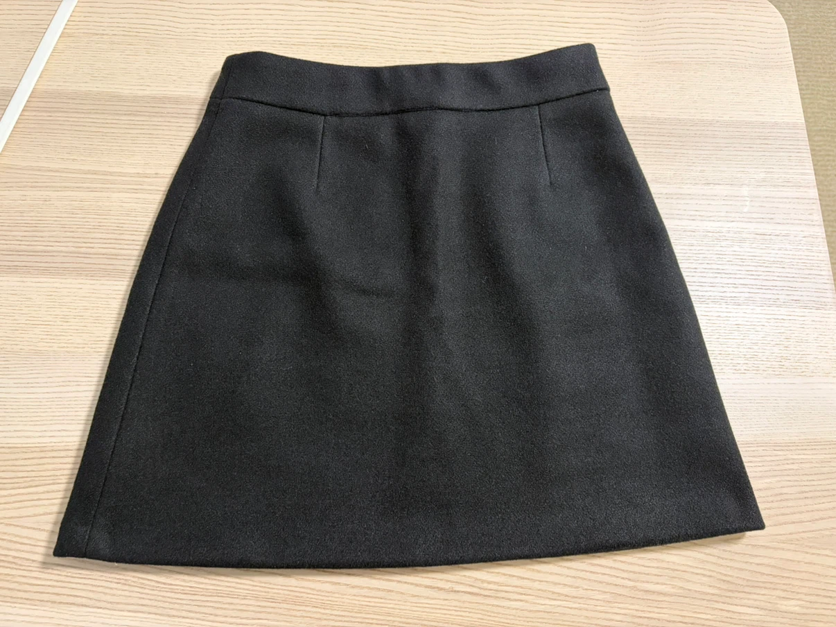 New Black wool mini skirt from Korea - photo 2