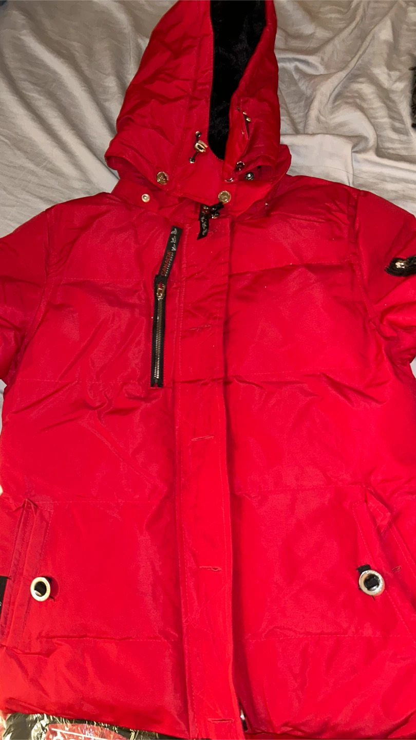 Canada Weather Gear Super Triple Goose Red Parka