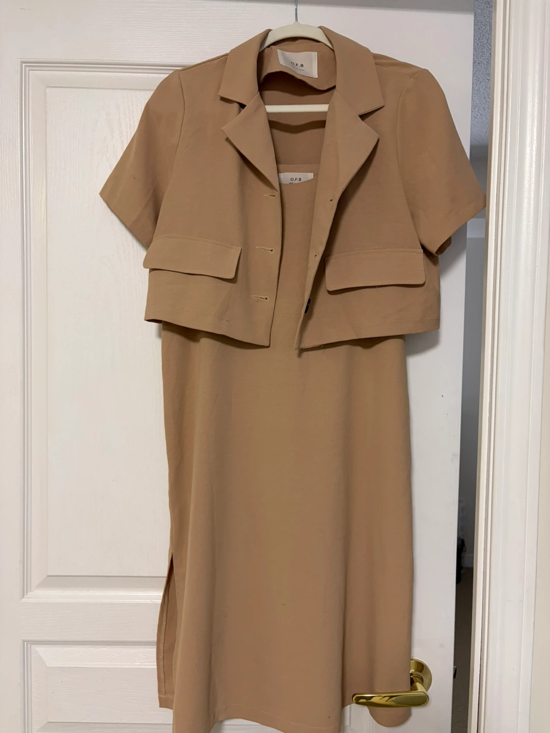 Dress with Cropped Blazer Set from Korea