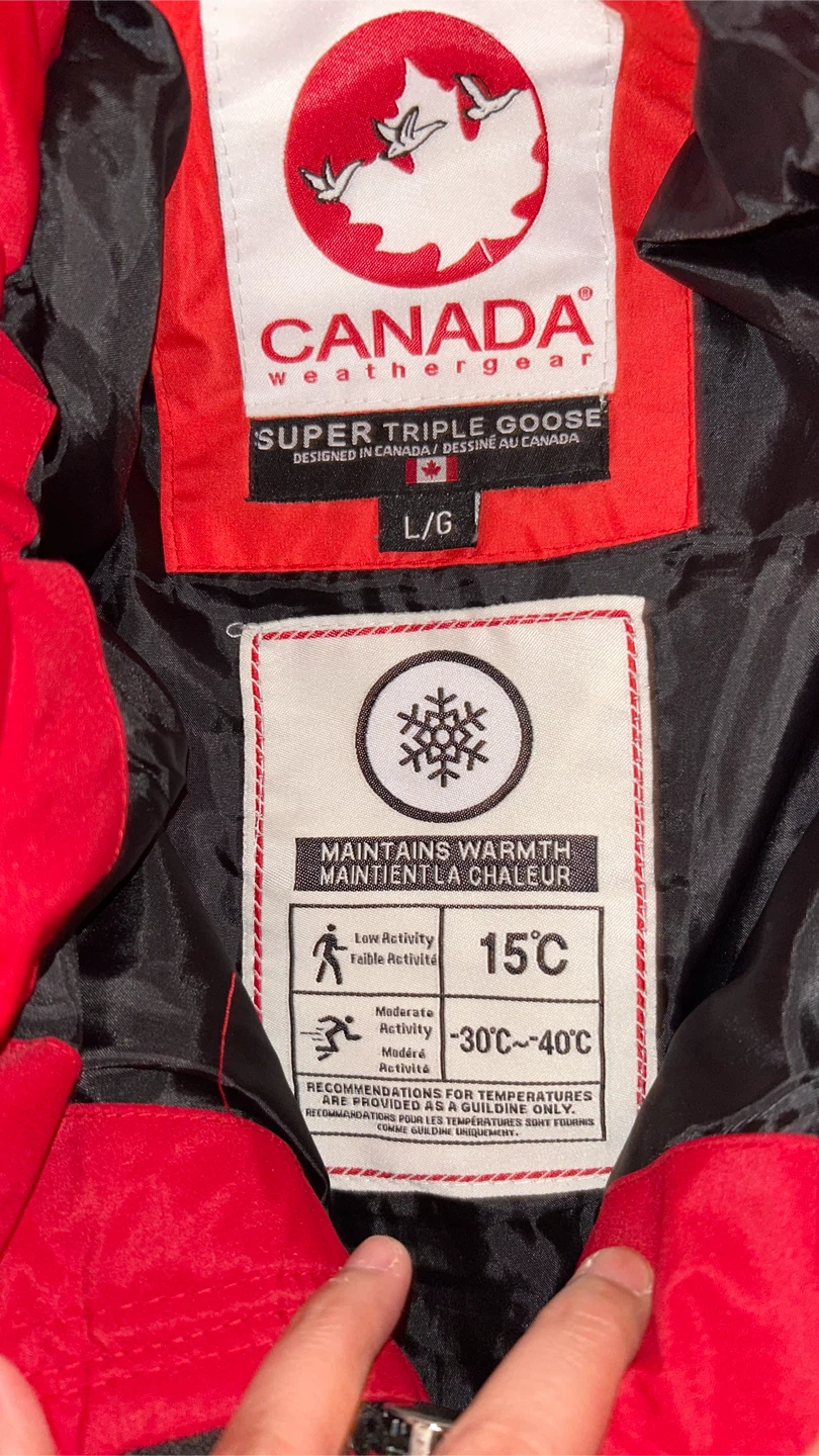 Canada Weather Gear Super Triple Goose Red Parka - photo 4