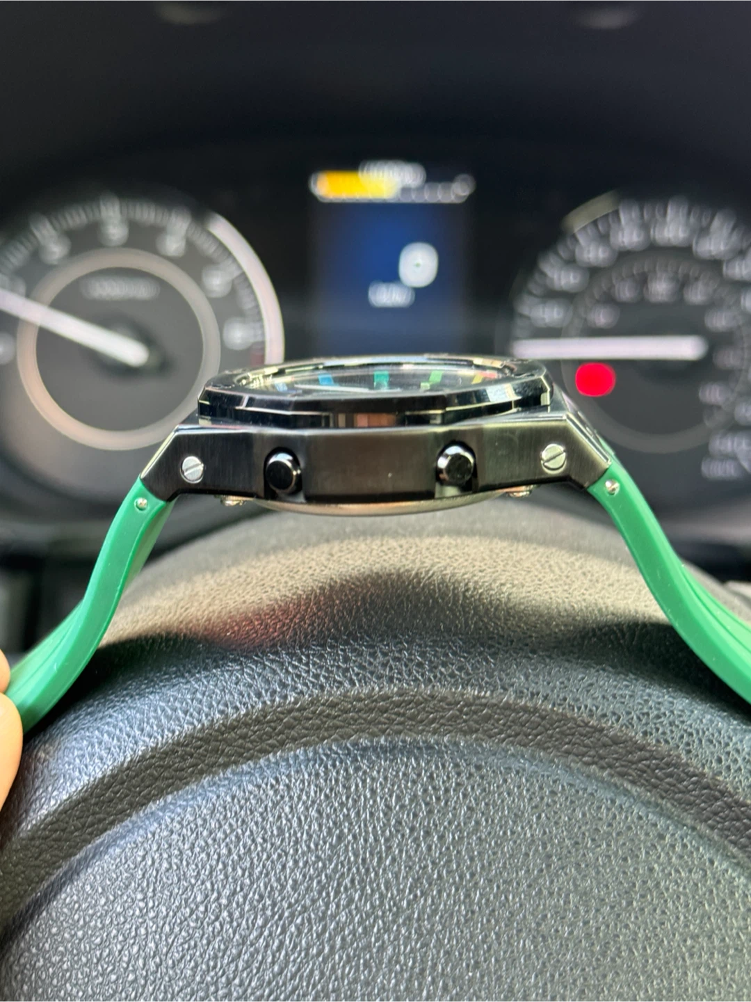 Casio G-Shock Watch with Custom green galaxy  Dial - photo 5