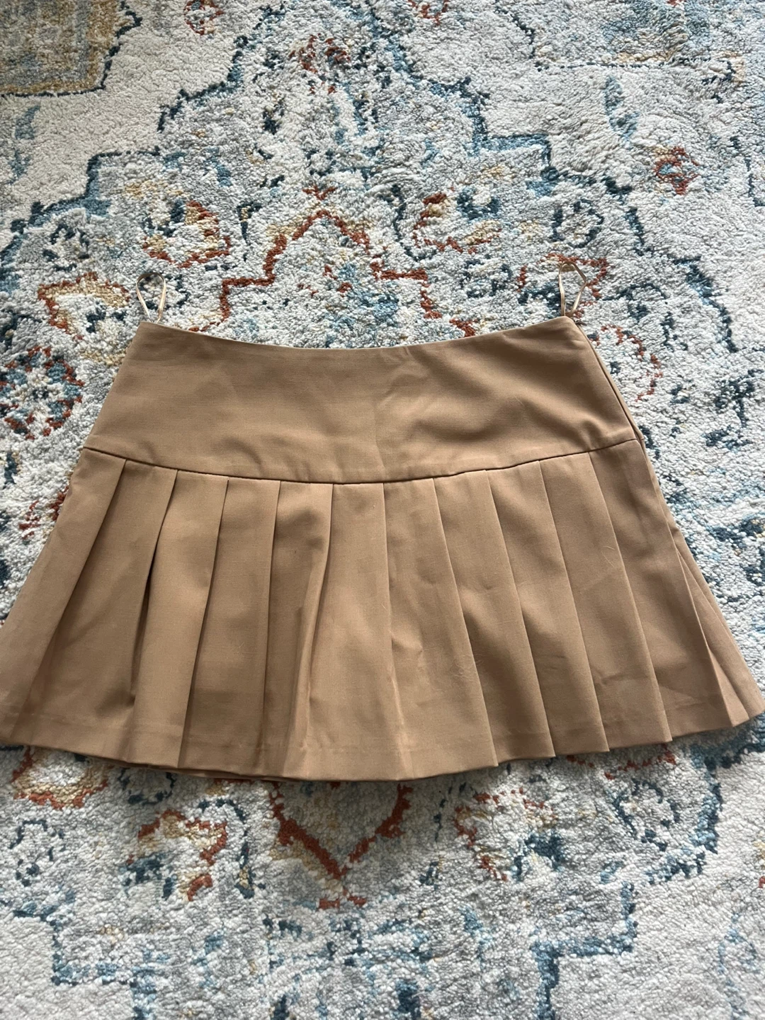 Beige Zara Pleated Skort