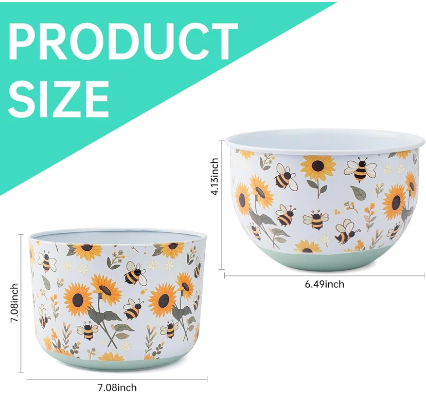 Sunflower and Bee Decorative Planters - photo 2