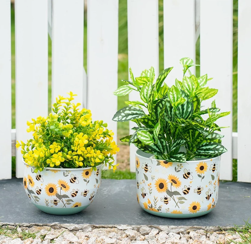 Sunflower and Bee Decorative Planters - photo 4