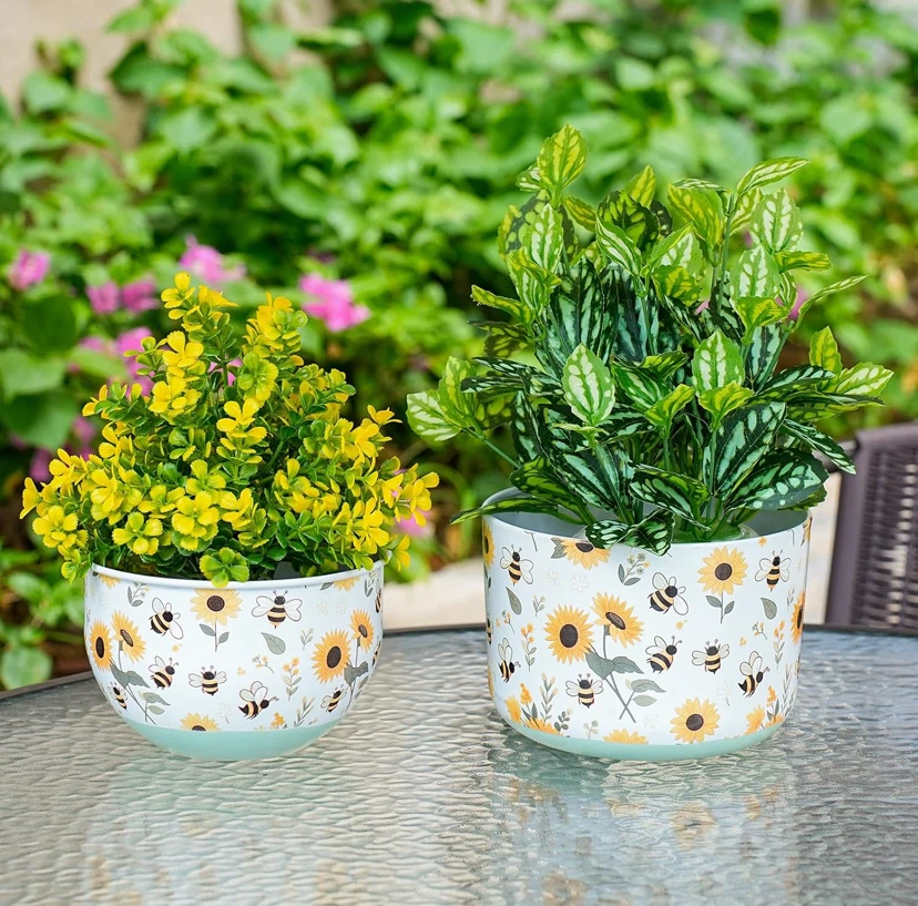 Sunflower and Bee Decorative Planters - photo 5