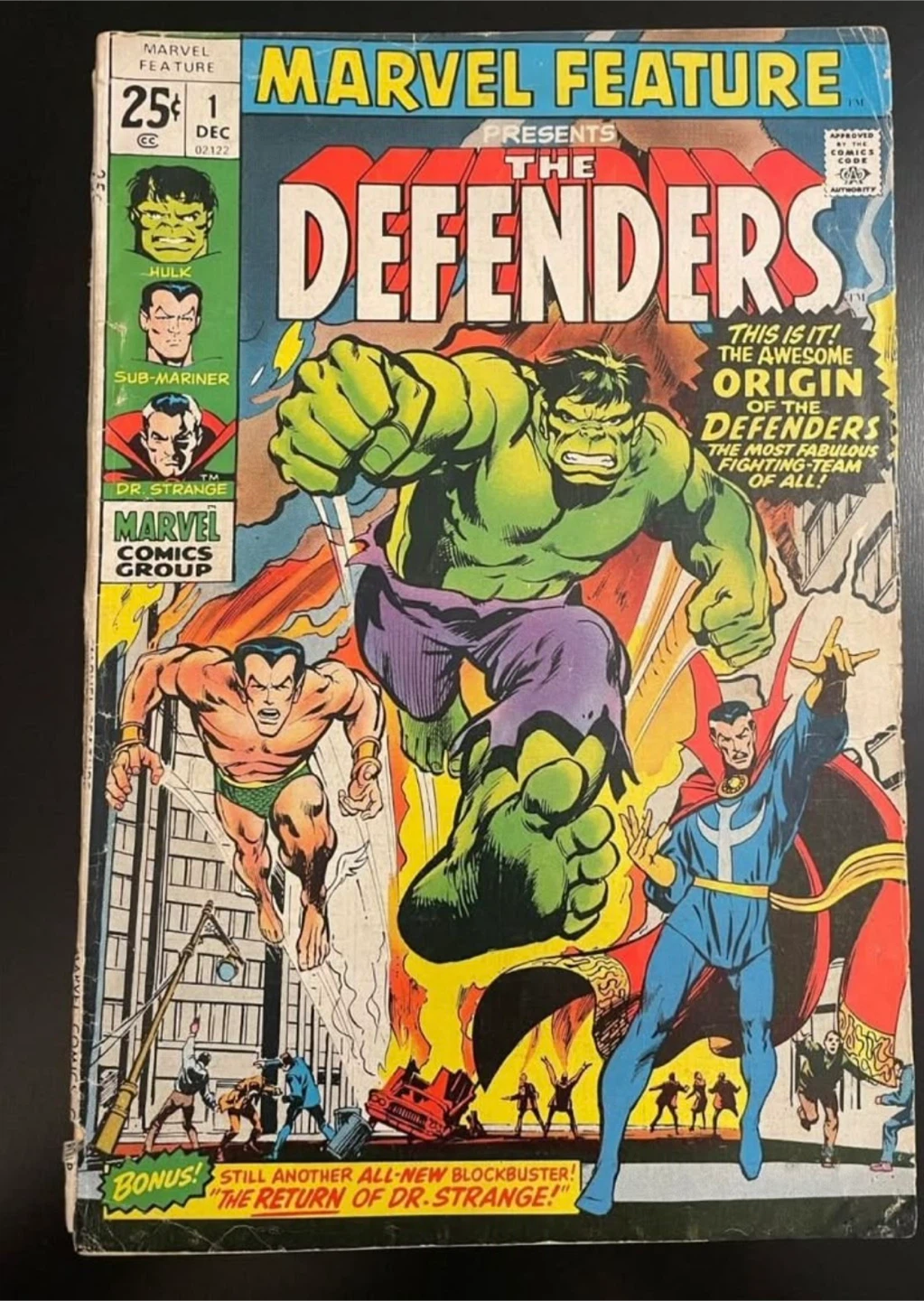 Marvel Feature #1 Comic 1st Appearance of Defenders, Marvel!
