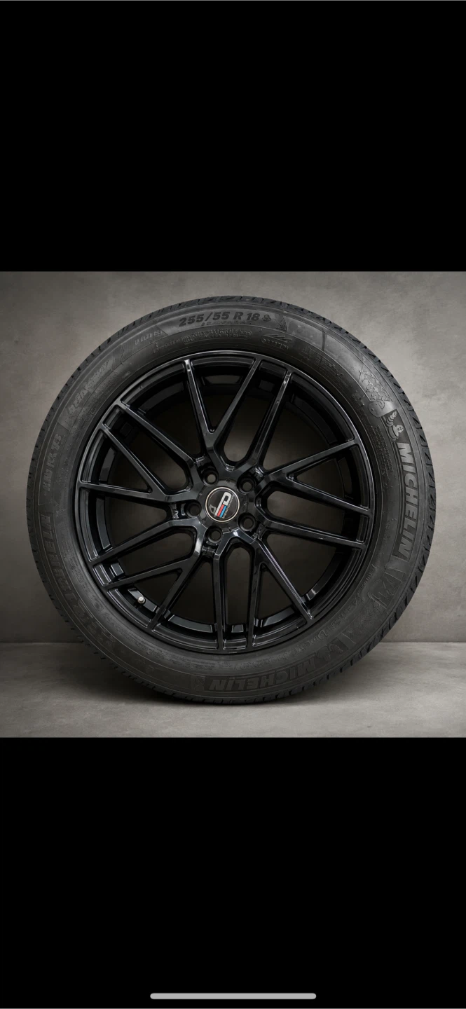 Winter tires. Set of 4 Black Alloy Wheels with Michelin Tires - photo 2
